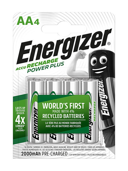 BATTERIE AA RICARICABILI ENERGIZER 2000 MAH BATTERIE STILO RICARICABILI 4 STILO