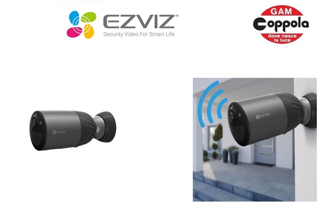 TELECAMERA DI SICUREZZA SENZA FILI SMART IP 66 RICARICABILE EZVIZ ELIFE CS-BC1C