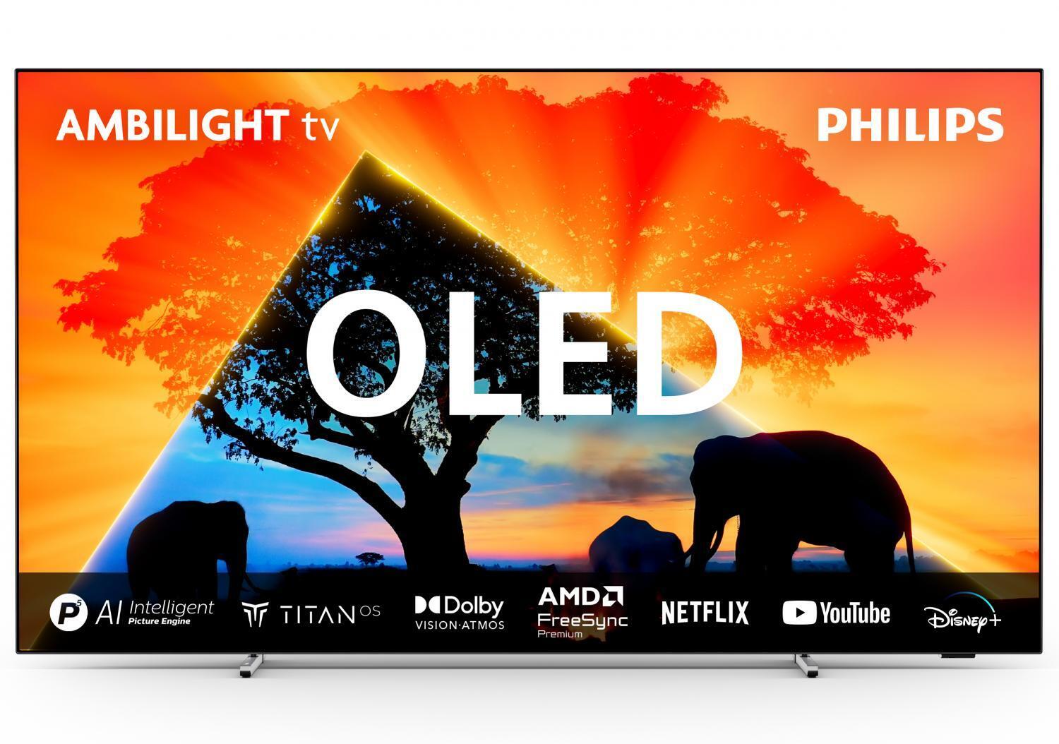Smart TV 48" 4K UHD OLED Titan OS Classe F Wi-Fi Metallico 48OLED769/12 Philips