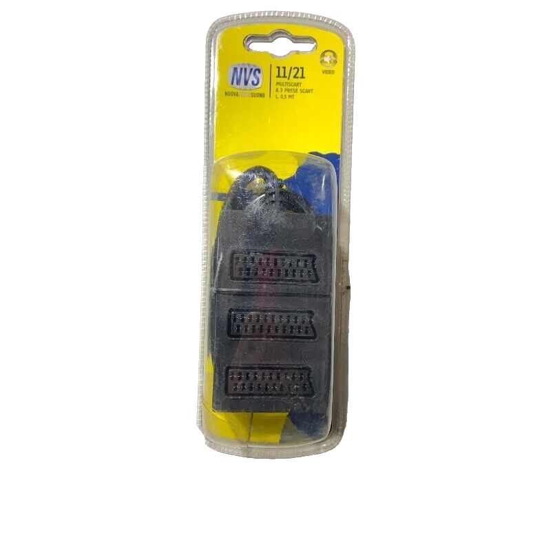 CIABATTA PRESA SCART MULTIPLA MULTISCART 3 VIE 21 POLI CAVO DA 0,5 MT
