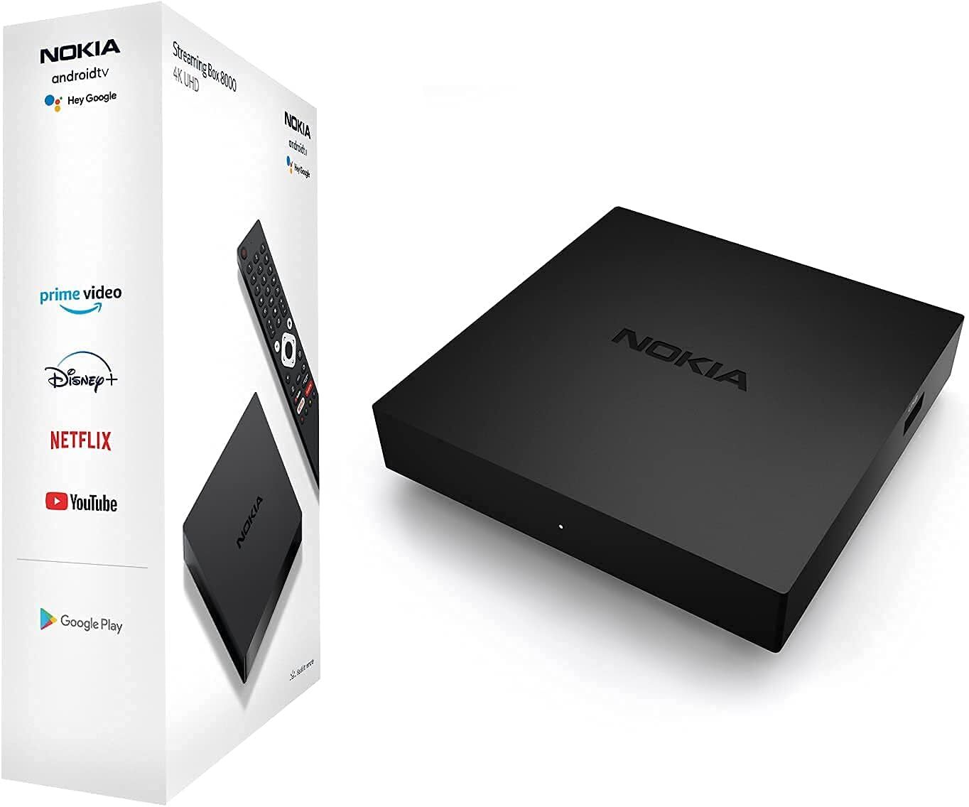 Nokia Streaming Box 8000, Android TV (Chromecast, HDMI, Netflix, Prime...
