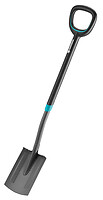 Gardena 17011-20 Vanga a punta Acciaio Nero Quadrato A forma di D 17011-20
