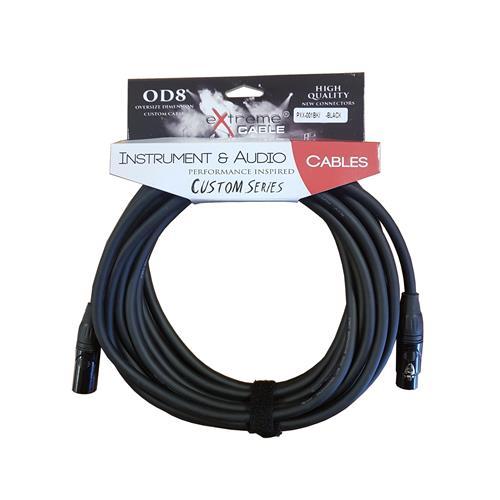 EXTREME PXX-001BK/3M-BLACK CAVO MICROFONICO BILANCIATO XLR-XLR OD8 SERIE CUSTOM