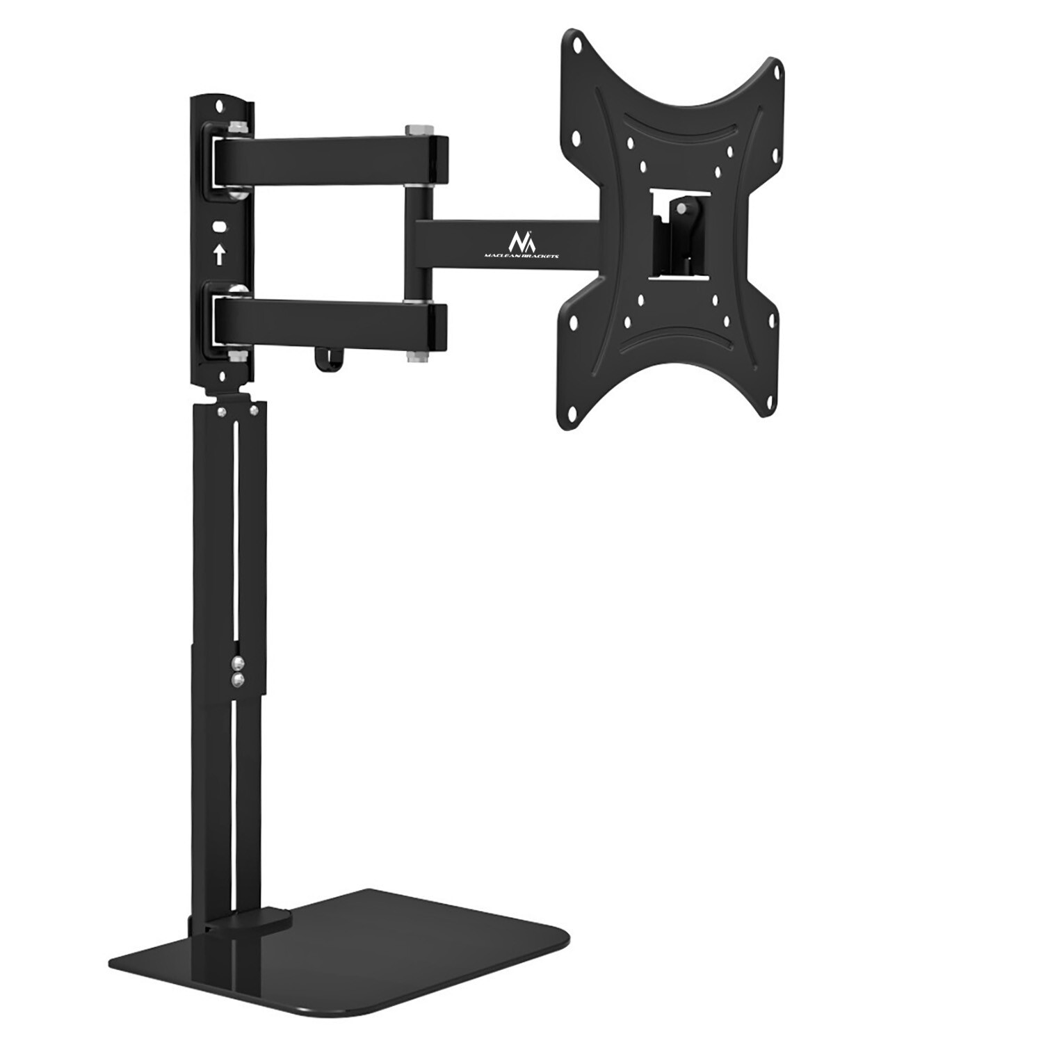 Staffa TV 23-43'' con Ripiano RTV Supporto TV Maclean vesa 200x200 Vesa 25 kg