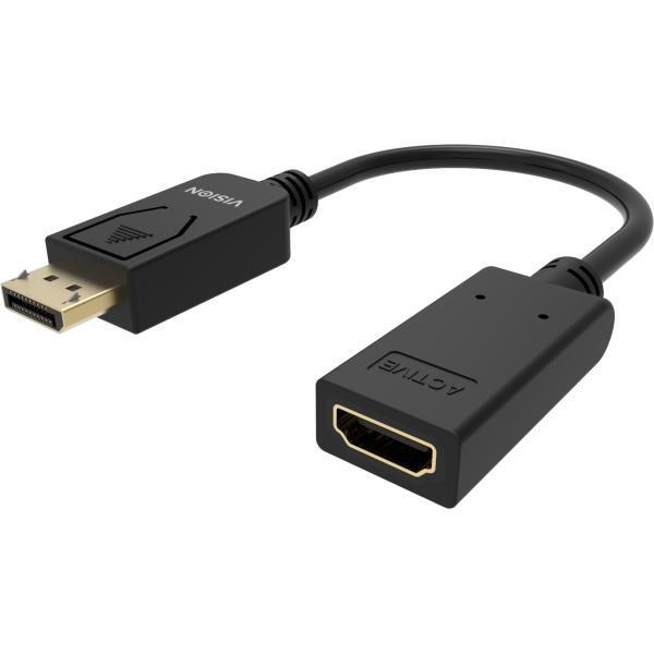 VISION Professional installation-grade DisplayPort to HDMI adaptor - 4K 60Hz - g