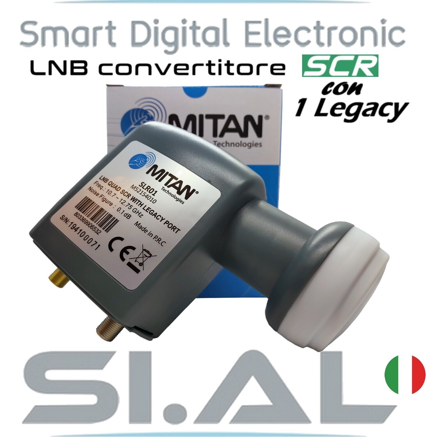 Lnb SCR + 1 Legacy universale HD 4K filtro LTE parabola satellitare