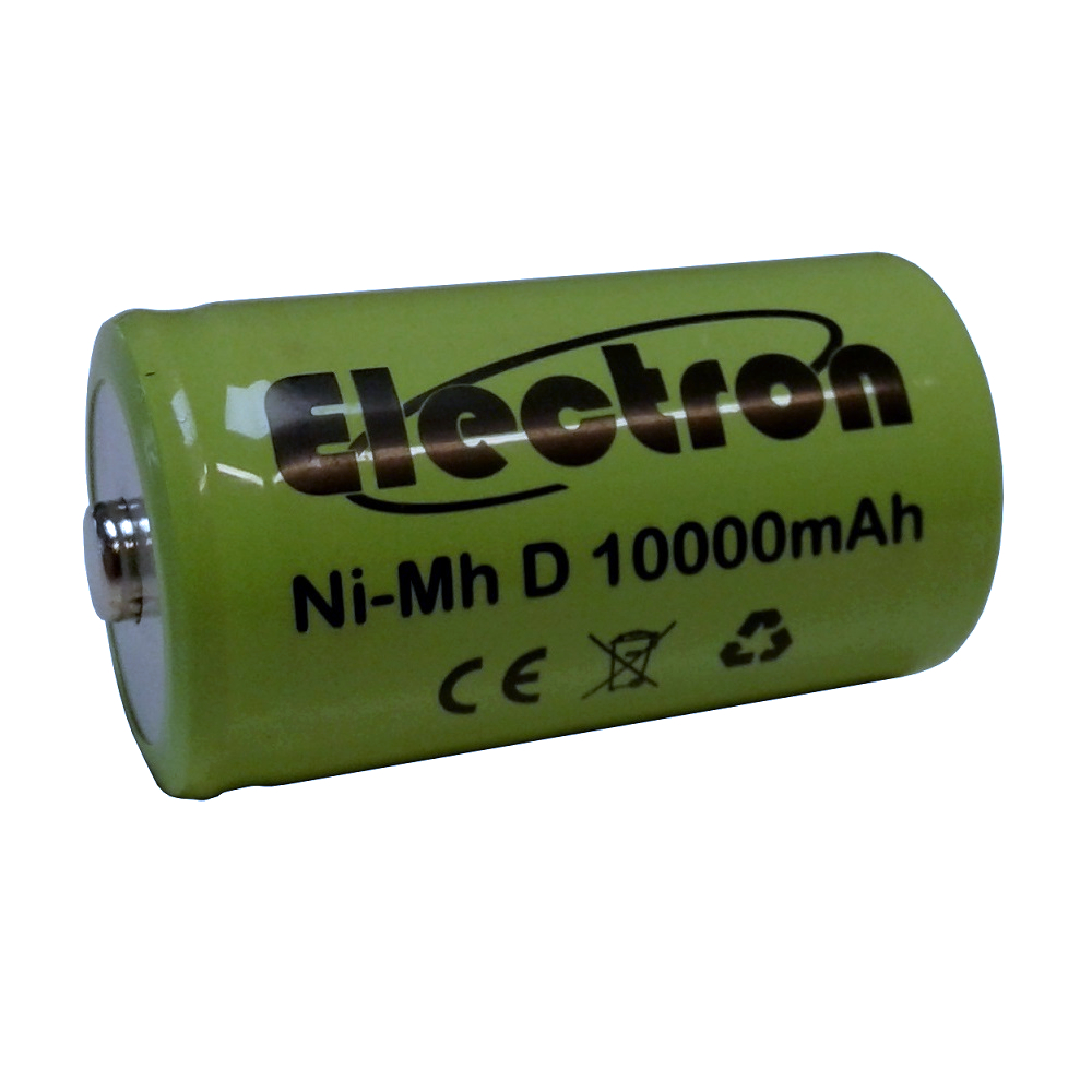 Pila Batteria ricaricabile Ni-Mh NiMh torcia D 1,2V 10000mAh 10Ah torcione