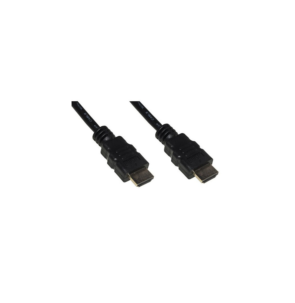 CAVO LINK HDMI TO HDMI. M/M. 5MT. 4Kx2K CON ETHERNET. CONNETTORI DORATI. NERO. L