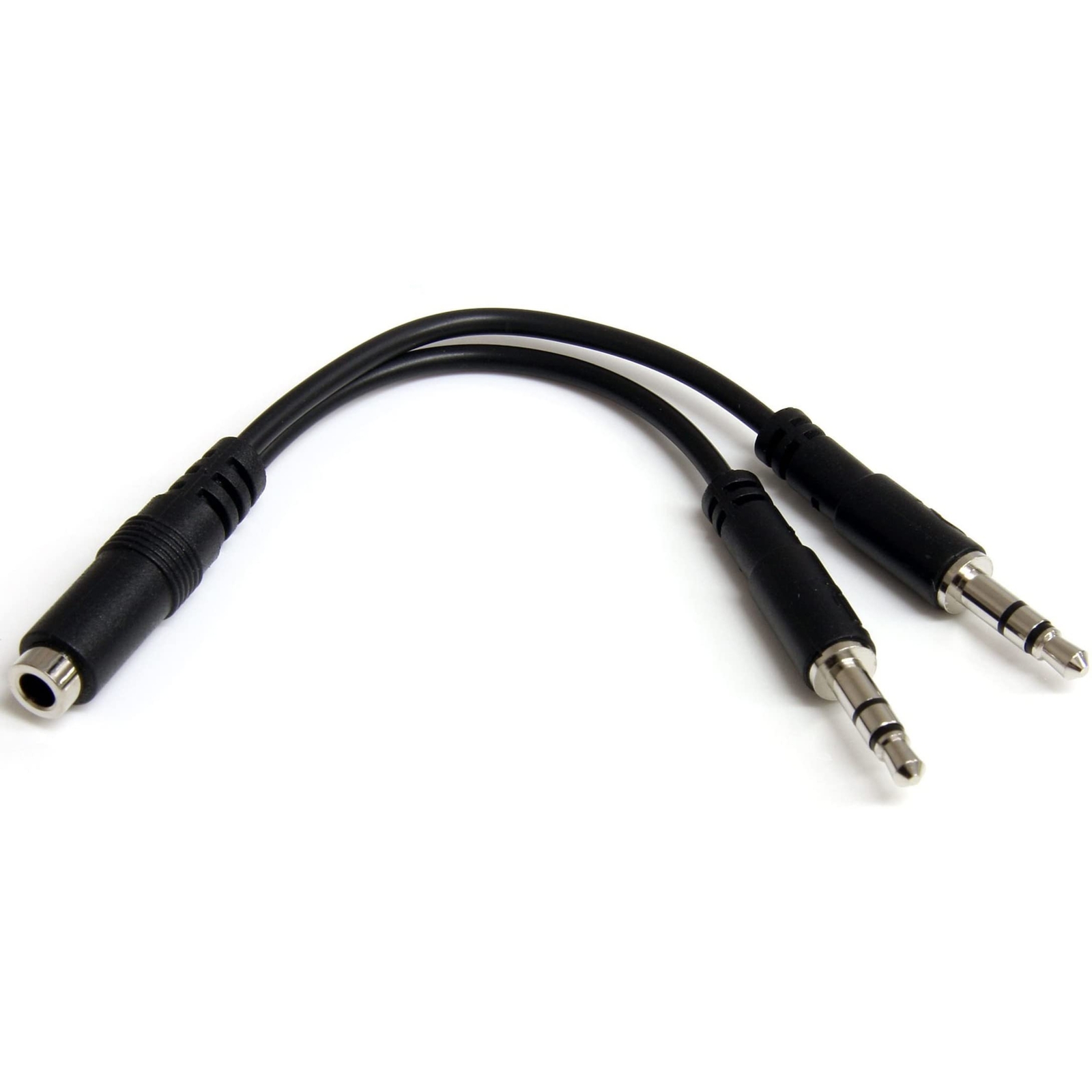 StarTech.com 3.5mm 4 Position to 2x 3 Position 3.5mm Headset Splitter Adapter -