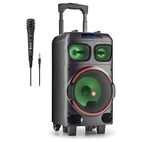 NGS Spekear Trolley portatile DJ Party Microfono RGB TWS 120W Nera cssa usb