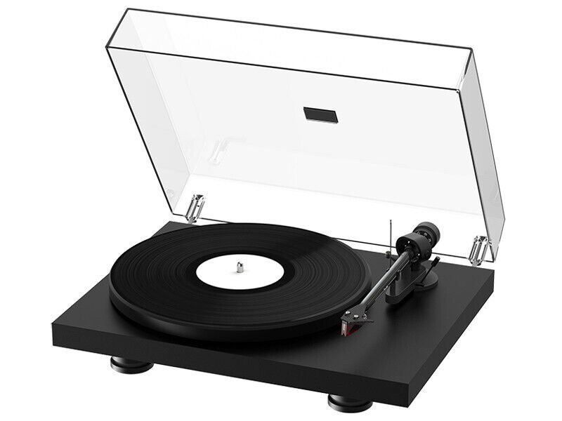 PRO JECT DEBUT CARBON EVO BLACK SATIN GIRADISCHI CON TESTINA 2M RED GARANZIA UFF
