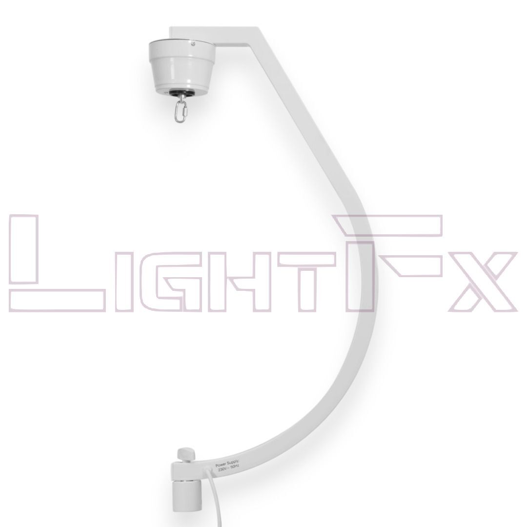 EUROLITE Supporto Curvo con Motore per Sfere a Specchi fino a 50 cm Colore Bianc