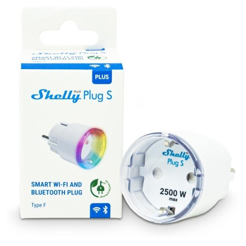 Shelly Plus Plug S Presa Intelligente Wi-Fi Bluetooth per Alexa e Google Home