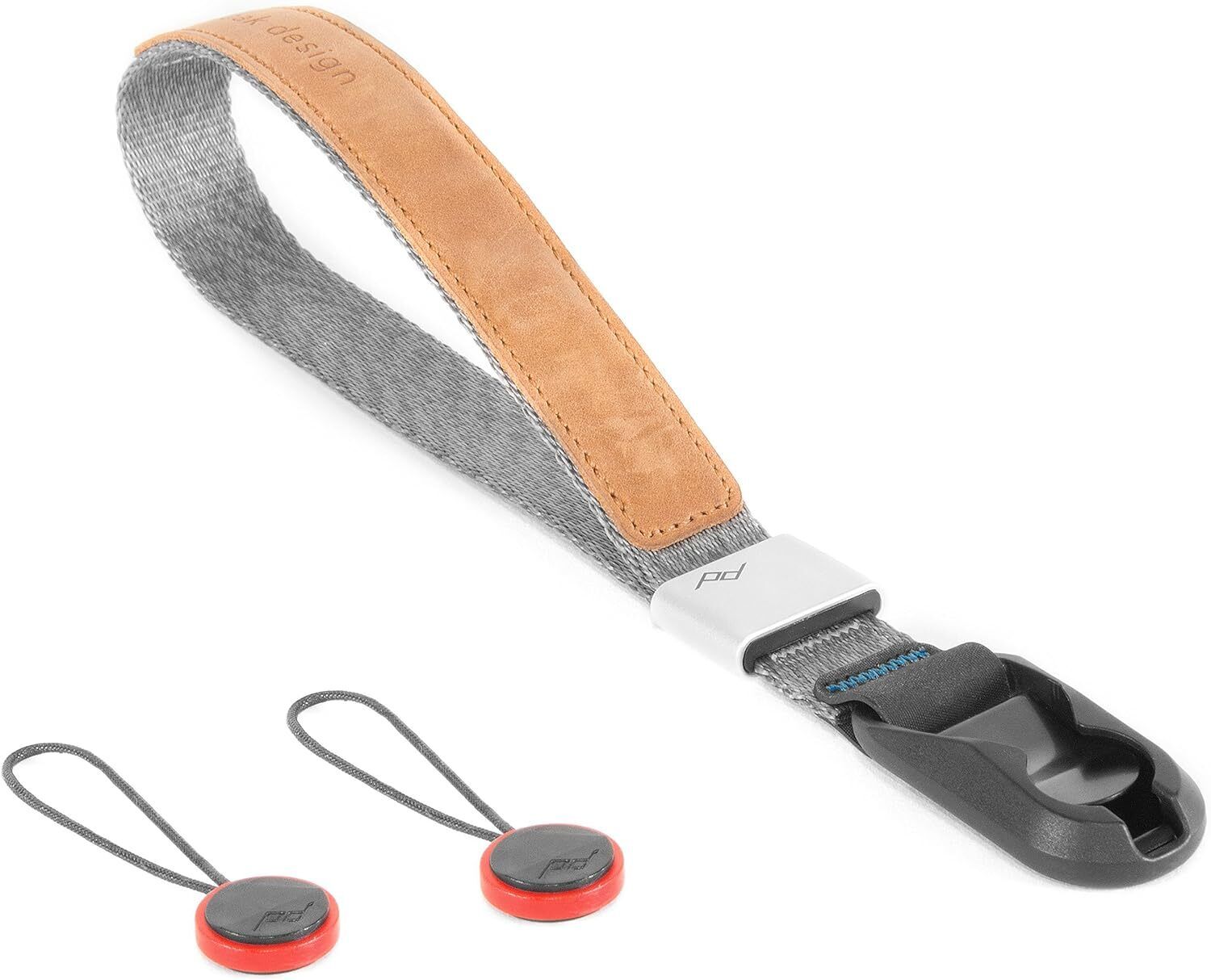 Peak Design CF-AS-3 Tracolla per fotocamera, Alluminio, Pelle, Nylon, Grigio
