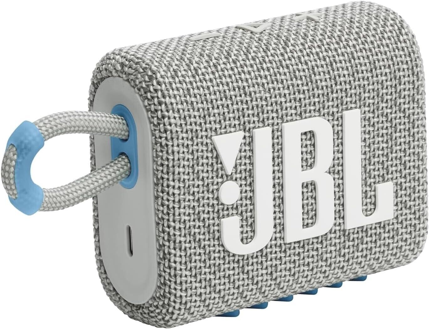 JBL GO 3 ECO Speaker Bluetooth Portatile, Cassa Altoparlante Wireless BIANCO AZZ