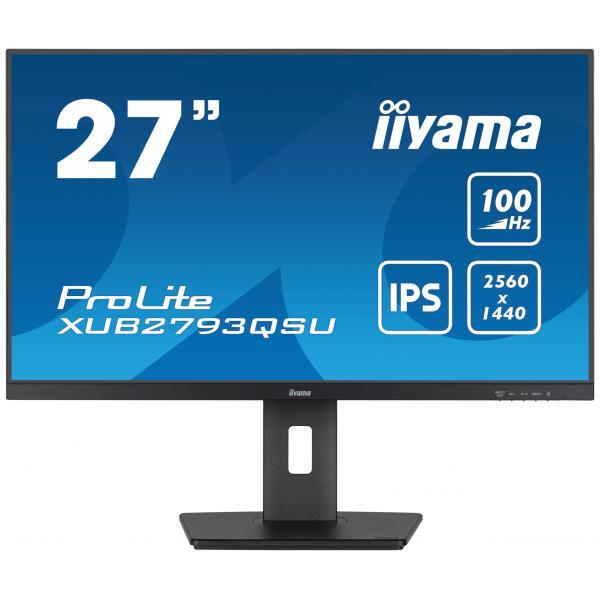 Monitor Iiyama Prolite Xub2793qsU-B6 27" 2560 X 1440 Qhd @ 100 Hz Ips 250 Cd/m²