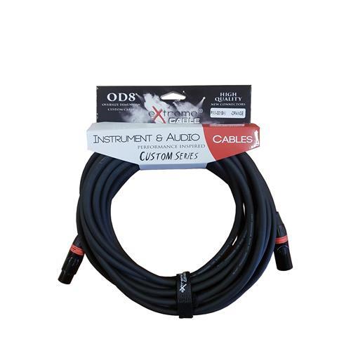 EXTREME PXX-001BK/10M-ORANGE CAVO MICROFONICO BILANCIATO XLR-XLR OD8 SERIE CUSTO