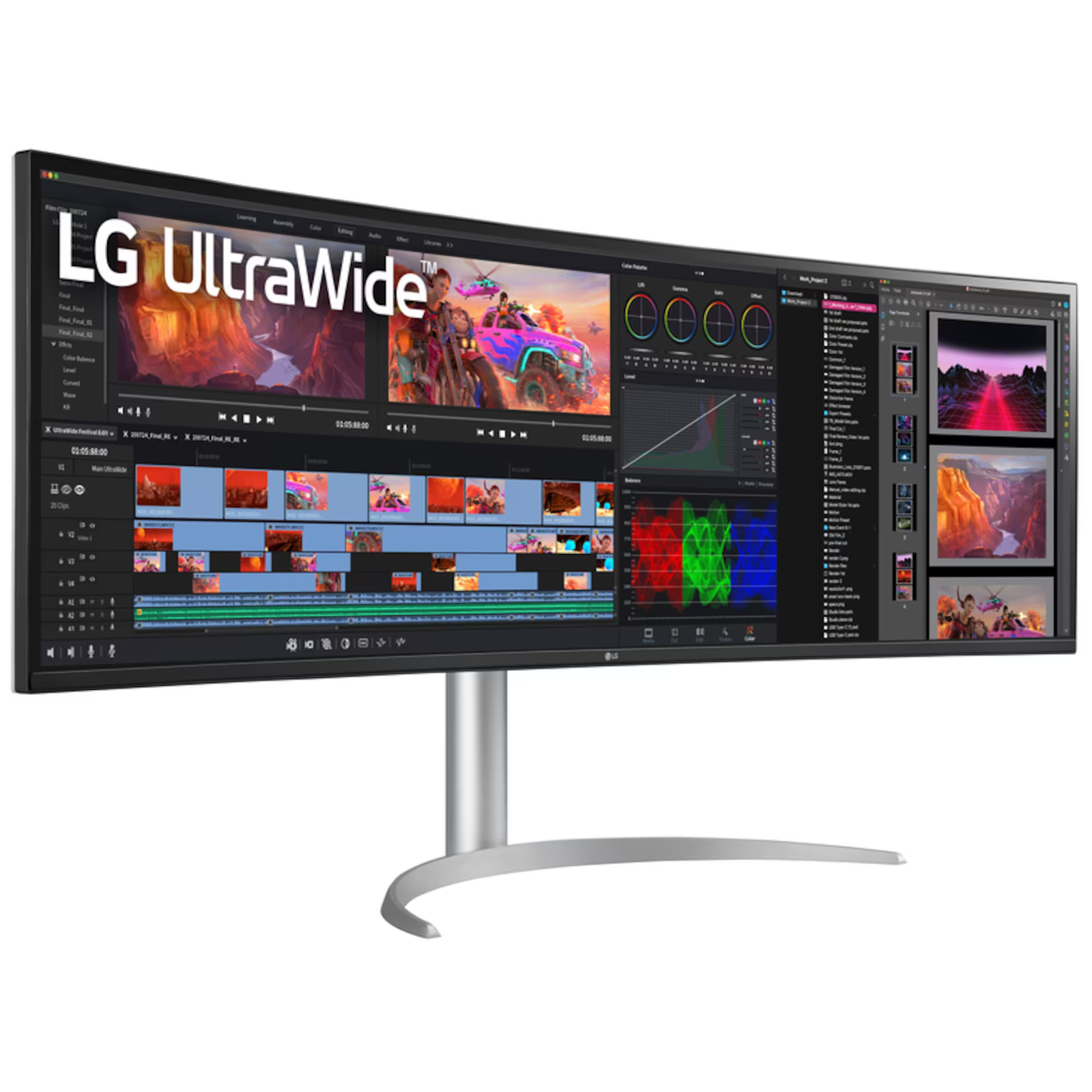 LG 49BQ95C-W 124,5 cm (49") LED-Monitor - 5120 x 1440 Pixel, UltraWide Dual Quad