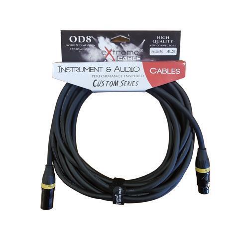 EXTREME PXX-001BK/10M-YELLOW CAVO MICROFONICO BILANCIATO XLR-XLR OD8 SERIE CUSTO