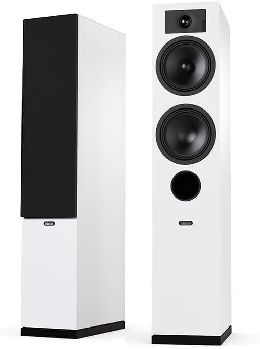 INDIANA LINE TESI 5 Bianco COPPIA diffusori 3 Vie da Pavimento HiFi 150W