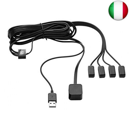 One For All Remote Control Extender - Controlla fino a 4 dispositivi AV – Con b