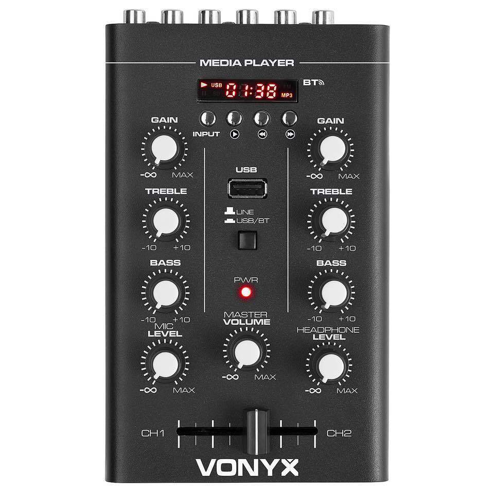 VONYX STM500BT MIXER 2CH, BT, MP3, DISPLA MIXER DJ