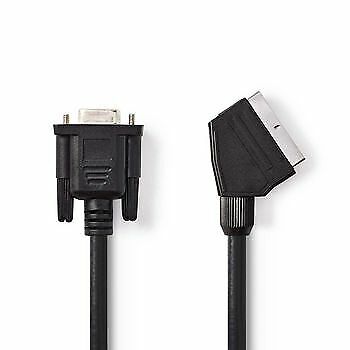 Cavo SCART - VGA - SCART maschio - VGA femmina 2.0 m  Nero