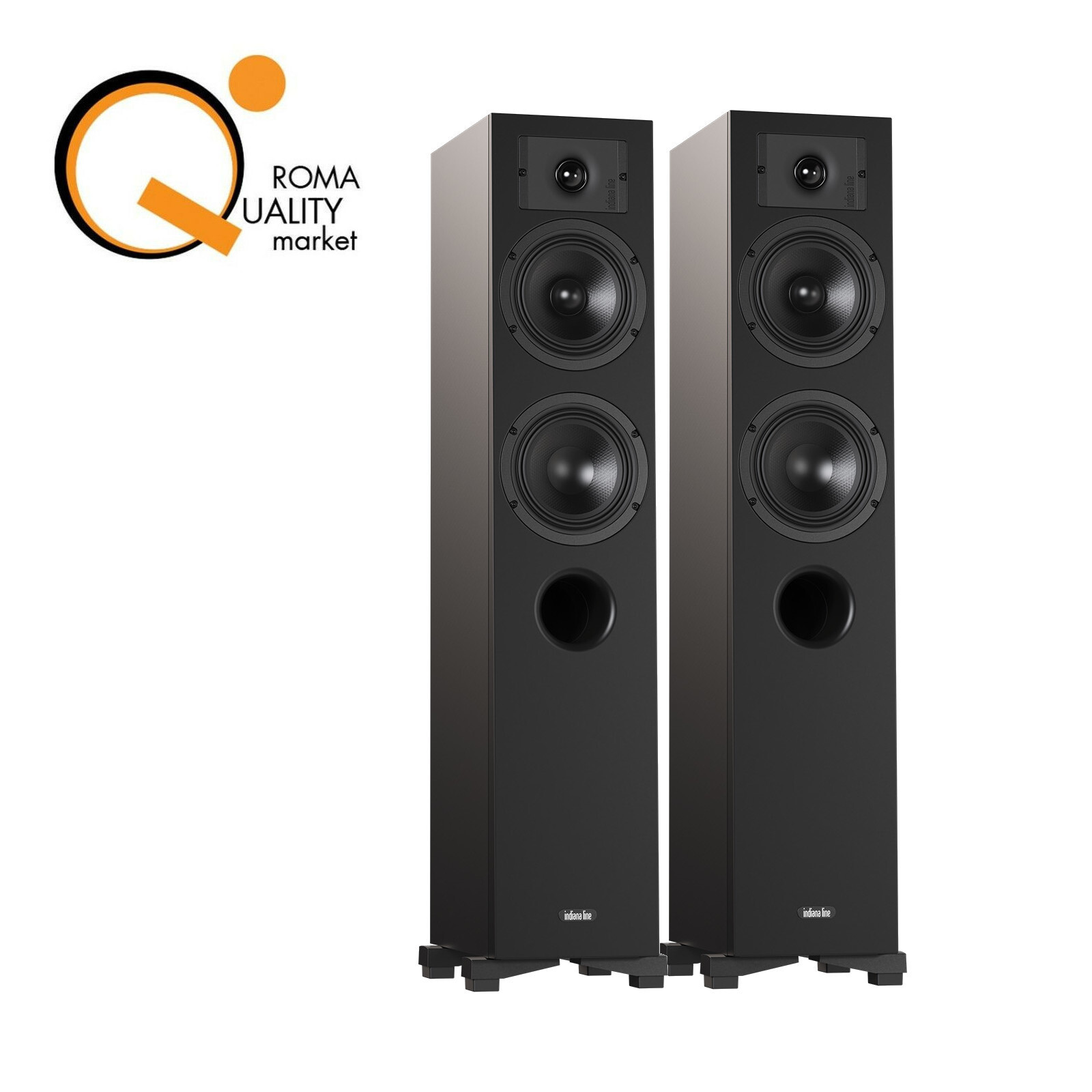 INDIANA LINE NEW DIVA 5 B Diffusori 2,5 vie Casse Pavimento Home Nero
