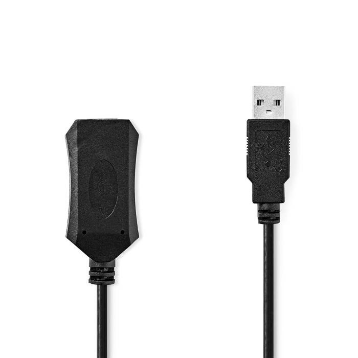CAVO PROLUNGA ATTIVA NEDIS CCGL60EXTBK100 PER ESTENSIONE USB 2.0 DA 10 METRI