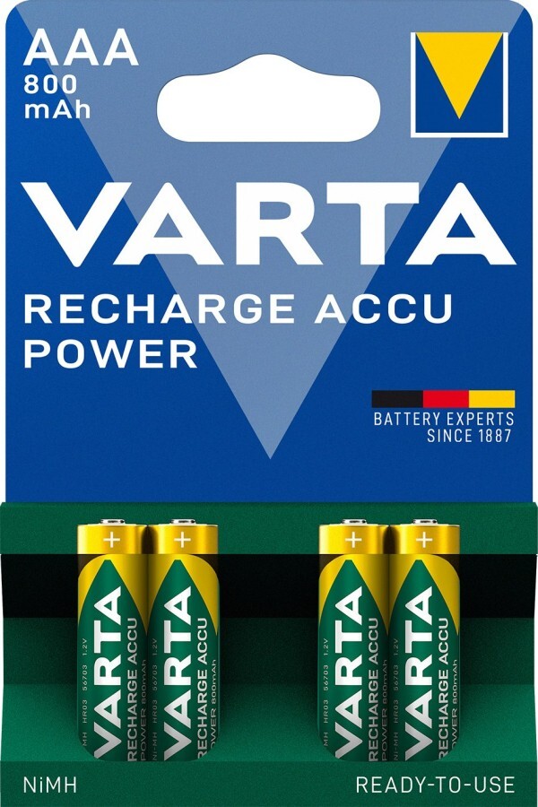 2 batterie ministilo AAA ricaricabili varta 800 mAh ideali x telefono cordless