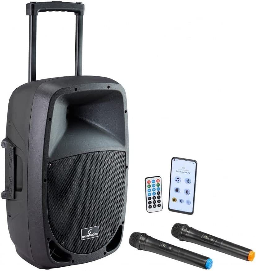 SOUNDSATION GO SOUND 15 AIR DIFFUSORE BLUETOOTH USB SD PORTATILE + 2 MICROFONI