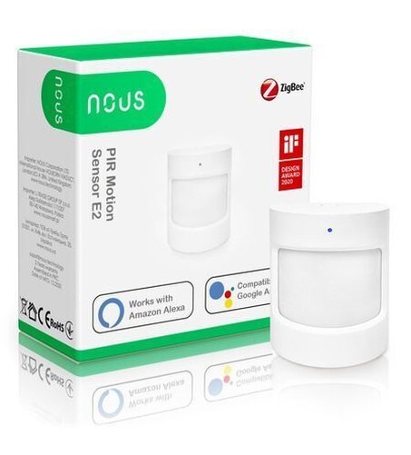 Tuya Smart Zigbee Sensore di Movimento Pir Zigbee,NOUS E2