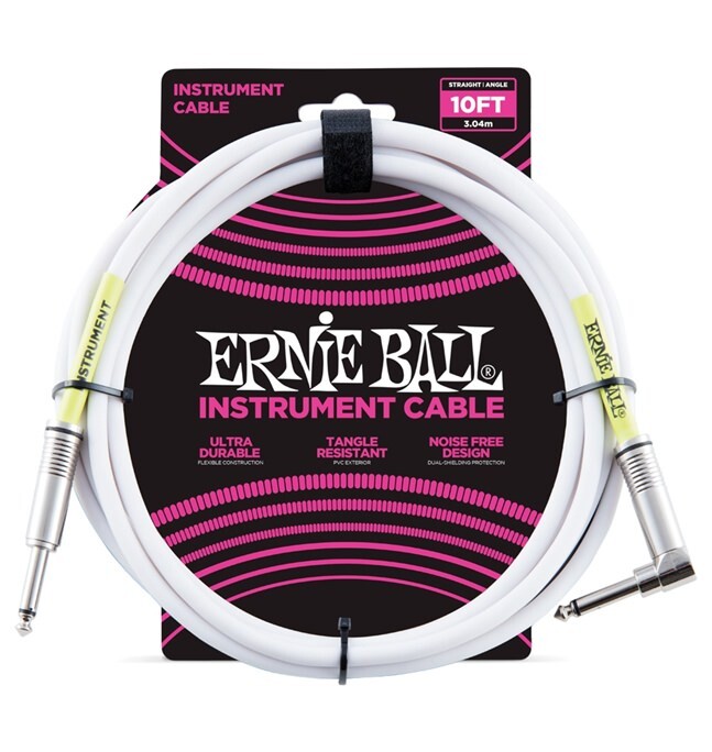 Ernie Ball Cavo per Strumenti Bianco 3mt Ernie Ball Cavo per Strumenti Bianco 3m