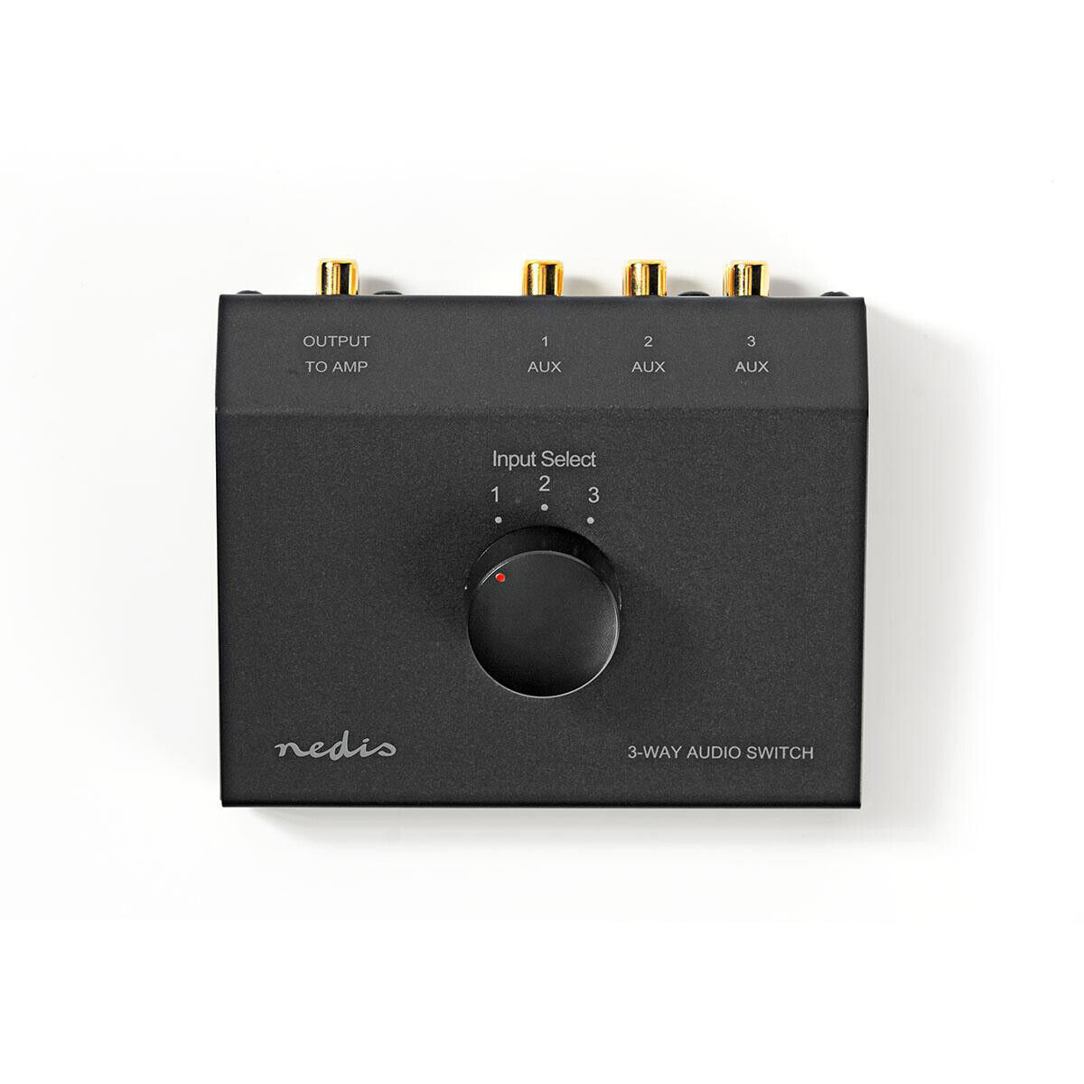 Switch Audio Analogico 3x (2x RCA Femmina) - 2x RCA Femmina Nero