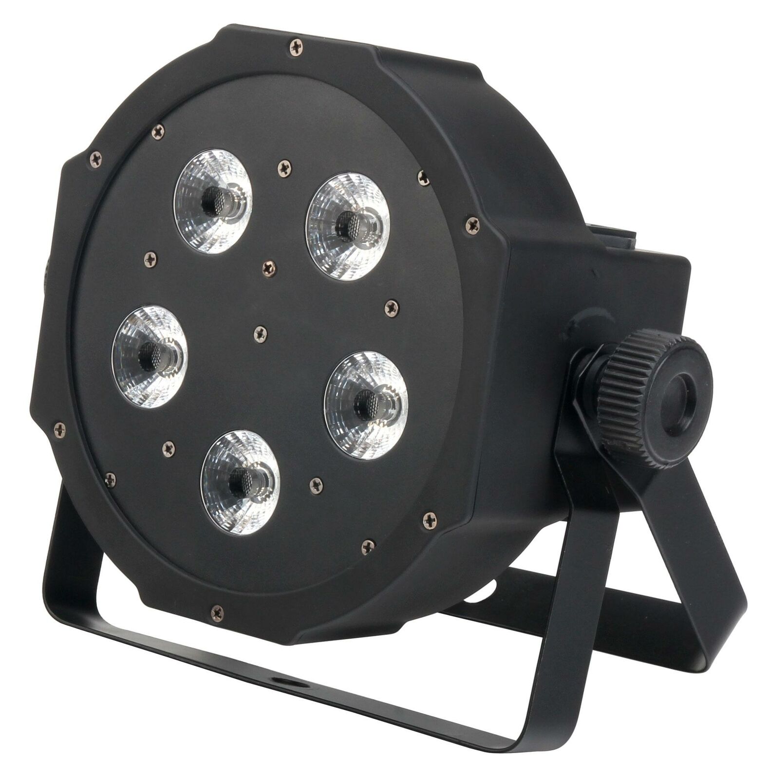 Faro PAR LED RGB 5x9W LED Strobo Wash Programmabile DMX Luminosita Effetti Disco