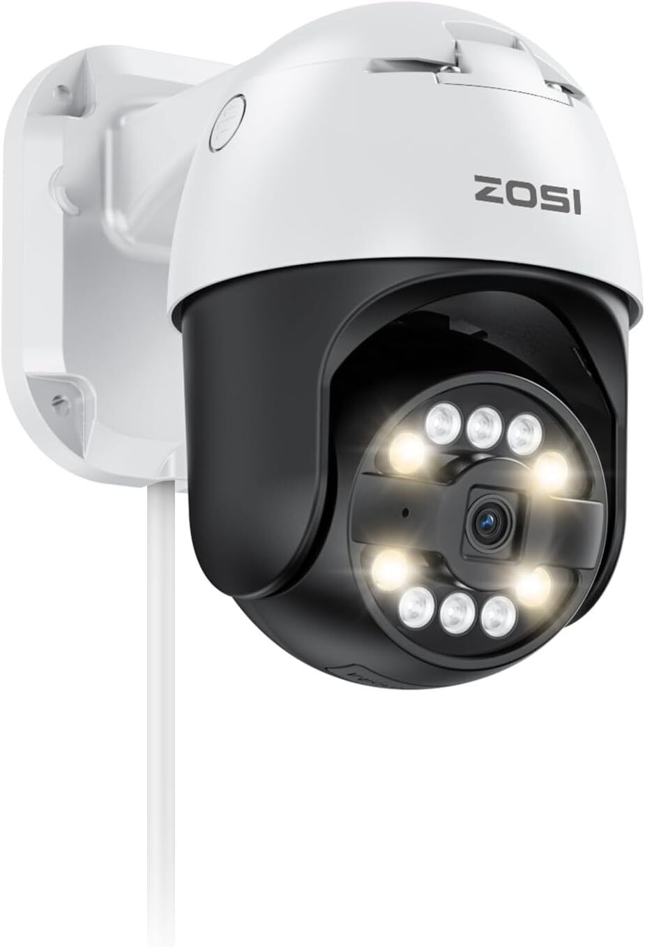ZOSI 4K Telecamera PoE Esterna, 8MP Telecamera IP, Audio Bidirezionale, C2968M
