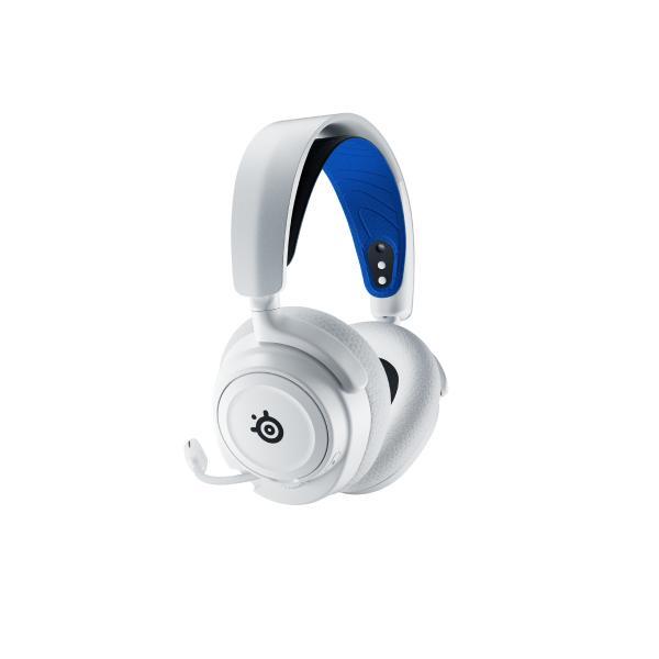 61561  Arctis Nova 7P, Gaming-cuffie white / blu , USB-C, Bluetooth  57071190565