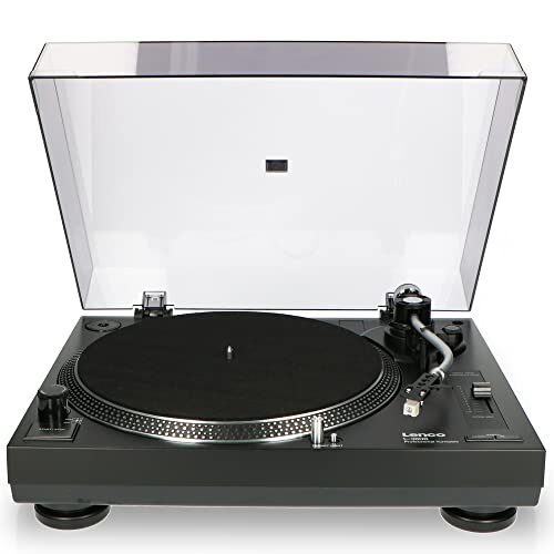 Lenco L-3808 Giradischi DJ USB con trasmissione diretta - 33/45 giri / (p7c)