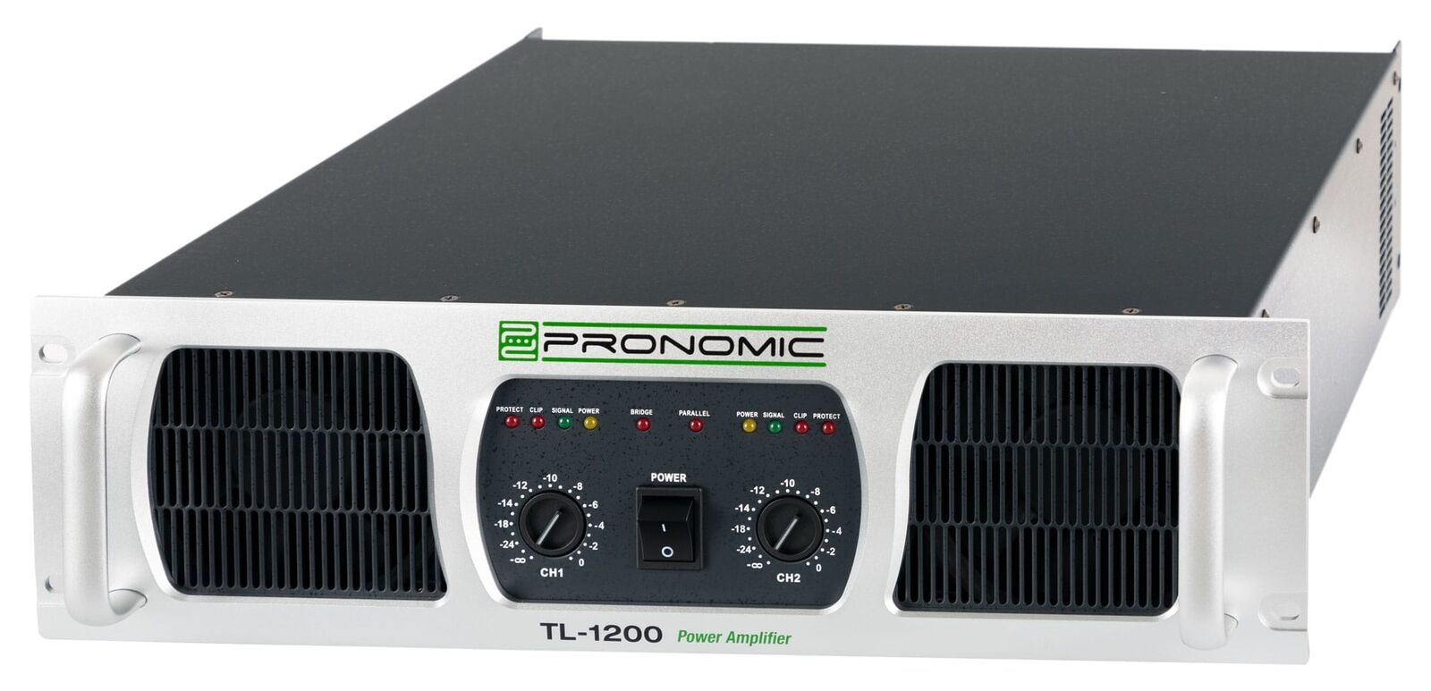Amplificatore Finale di Potenza 19" Rack 2 Canali Clip Limiter PA DJ Disco 4800W