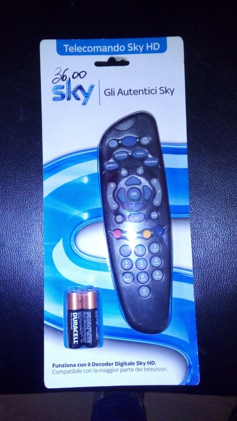 Sky SKY705 Telecomando per Decoder SKY HD - Nero