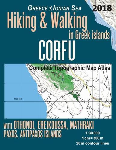 Sergio Mazitto Corfu Complete Topographic Map Atlas 1 (Tascabile)