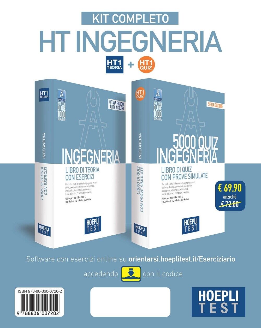 Hoepli test. Ingegneria. Kit completo - [Casa Editrice Libraria Ulrico Hoepli]