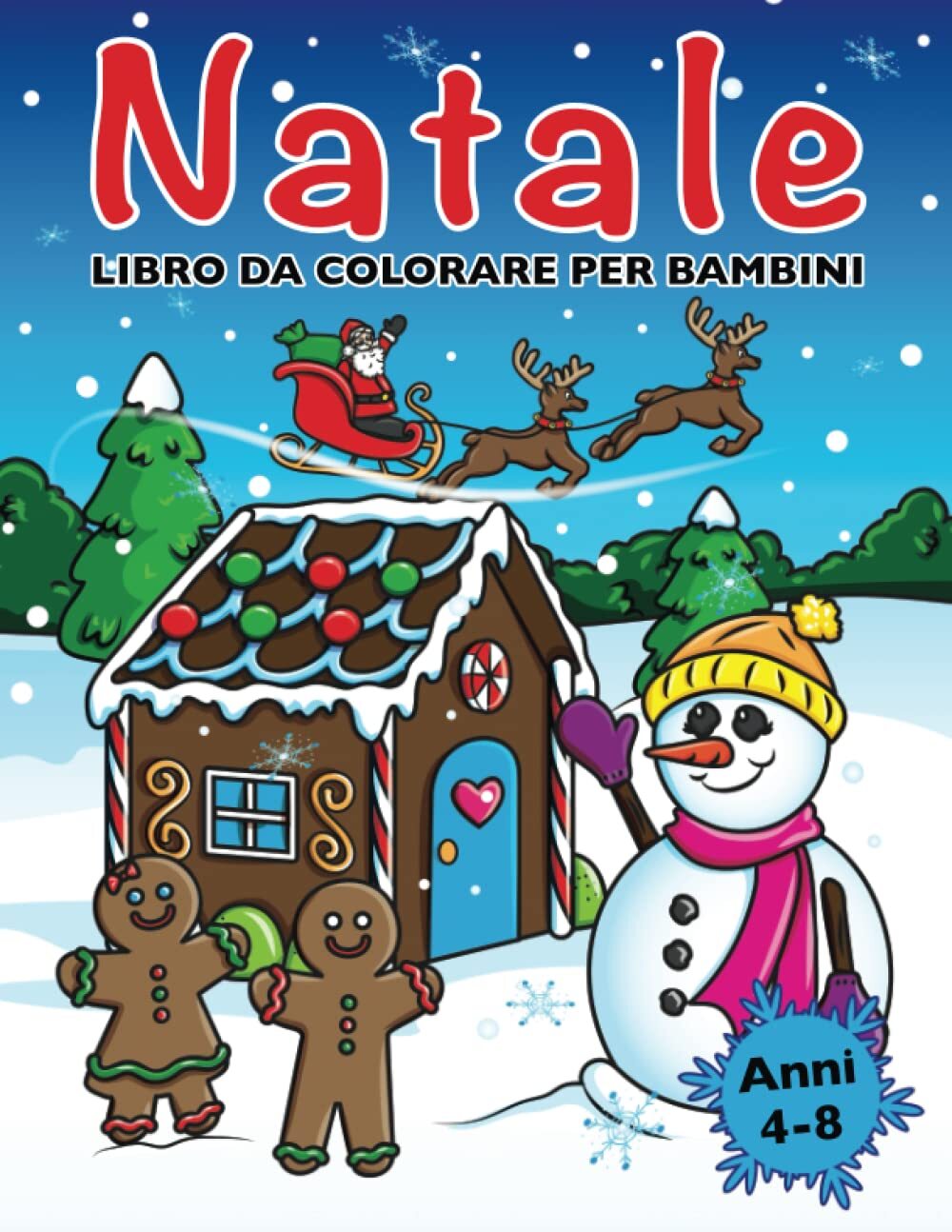 9781955421249 Libro da Colorare di Natale per Bambini: Disegni d...4 agli 8 Anni
