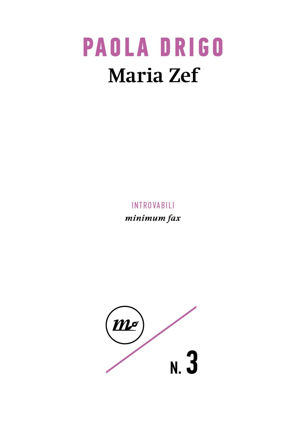 Maria Zef - [Minimum Fax]