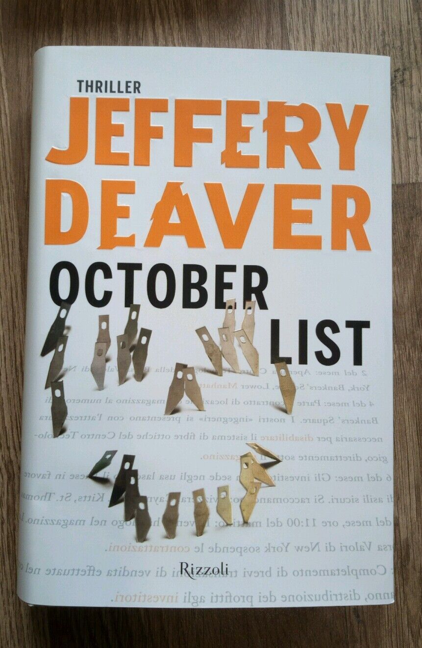 October List Jeffery Deaver Rizzoli