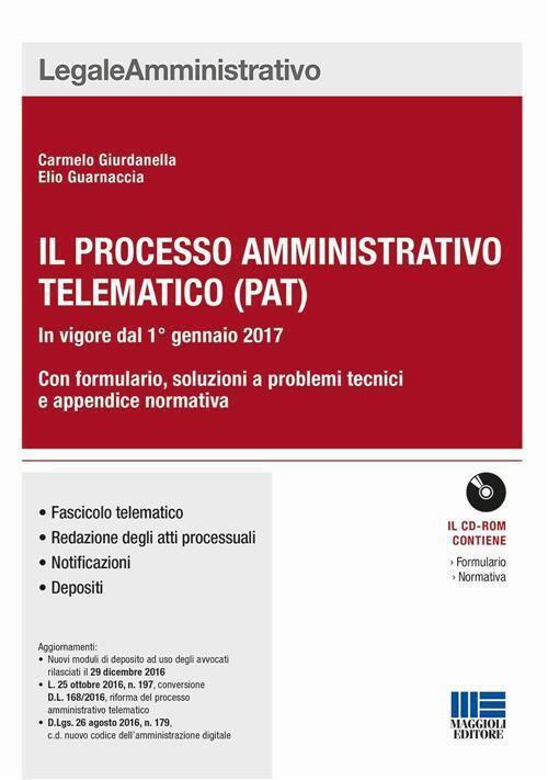 Il Nuovo Processo Amministrativo Telematico (Pat) Carmelo Giurdanella Maggioli