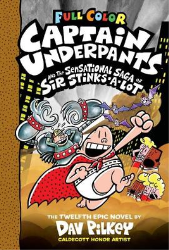 Dav Pilkey Captain Underpants and the Sensational Saga of Sir (Copertina rigida)