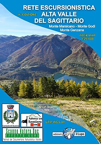 9788888450827 Carta rete escursionistica Alta Valle del Sagittar...Monte Genzana