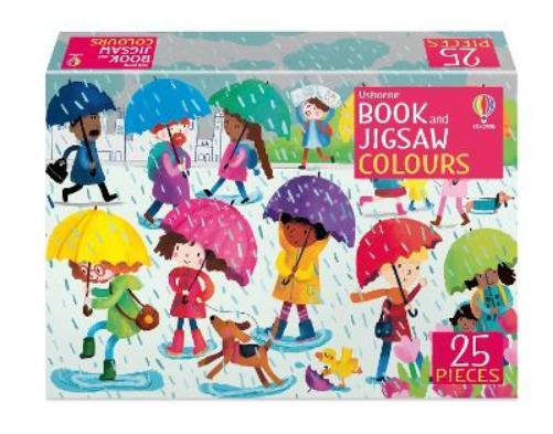 Felicity Brooks Book and Jigsaw Colours (Tascabile) Usborne Book and Jigsaw