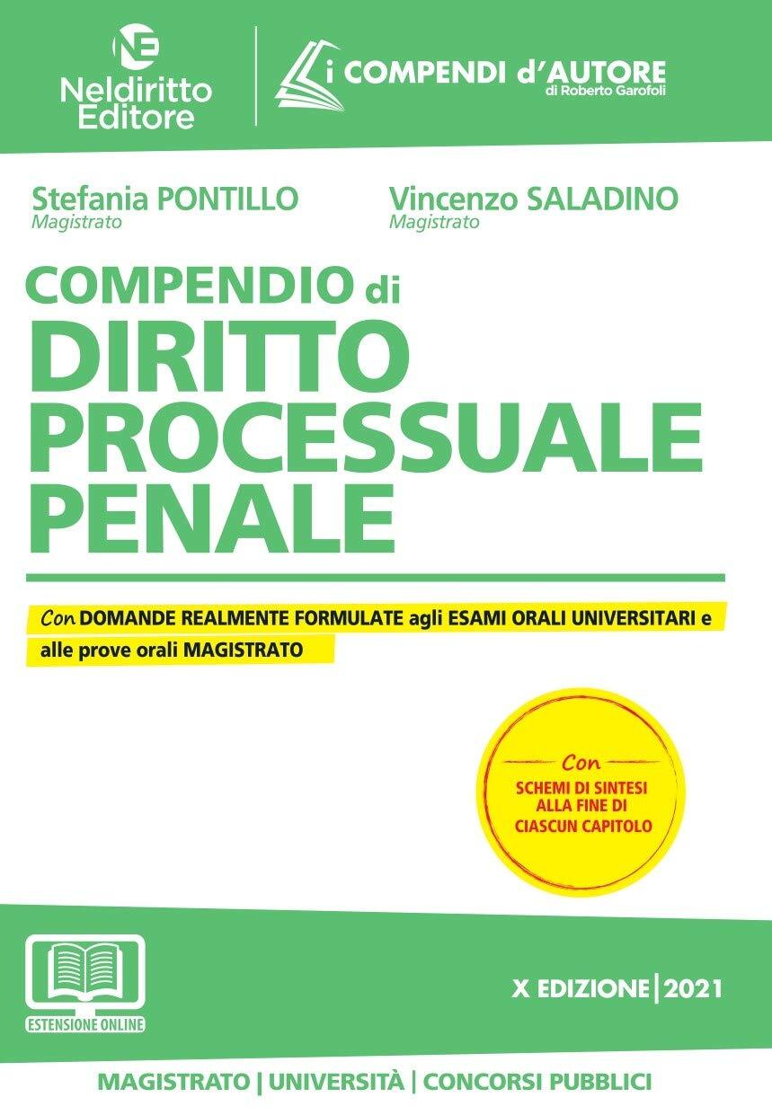 9788832709438 Compendio di diritto processuale penale - Stefania Pontillo,Vincen